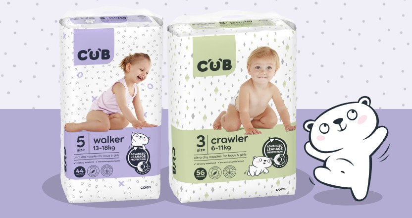 CUB nappies range
