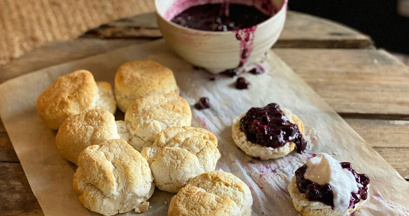 Scones and a jar of jam