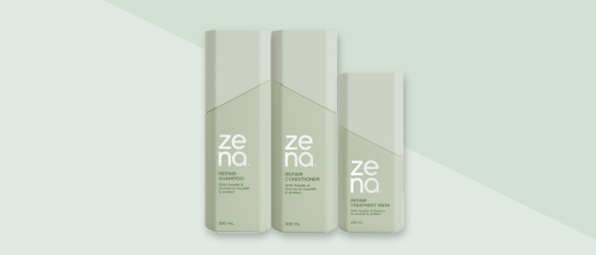 Zena hair care range - repair