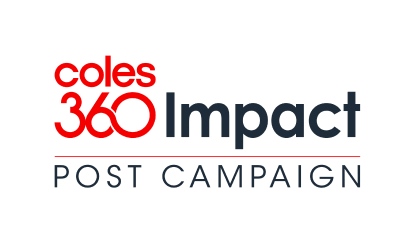 coles 360 impact post campaign logo