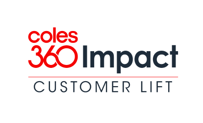 coles 360 impact customer lift logo