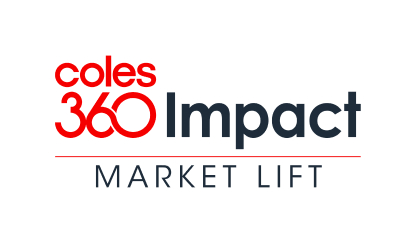 coles 360 impact market lift logo