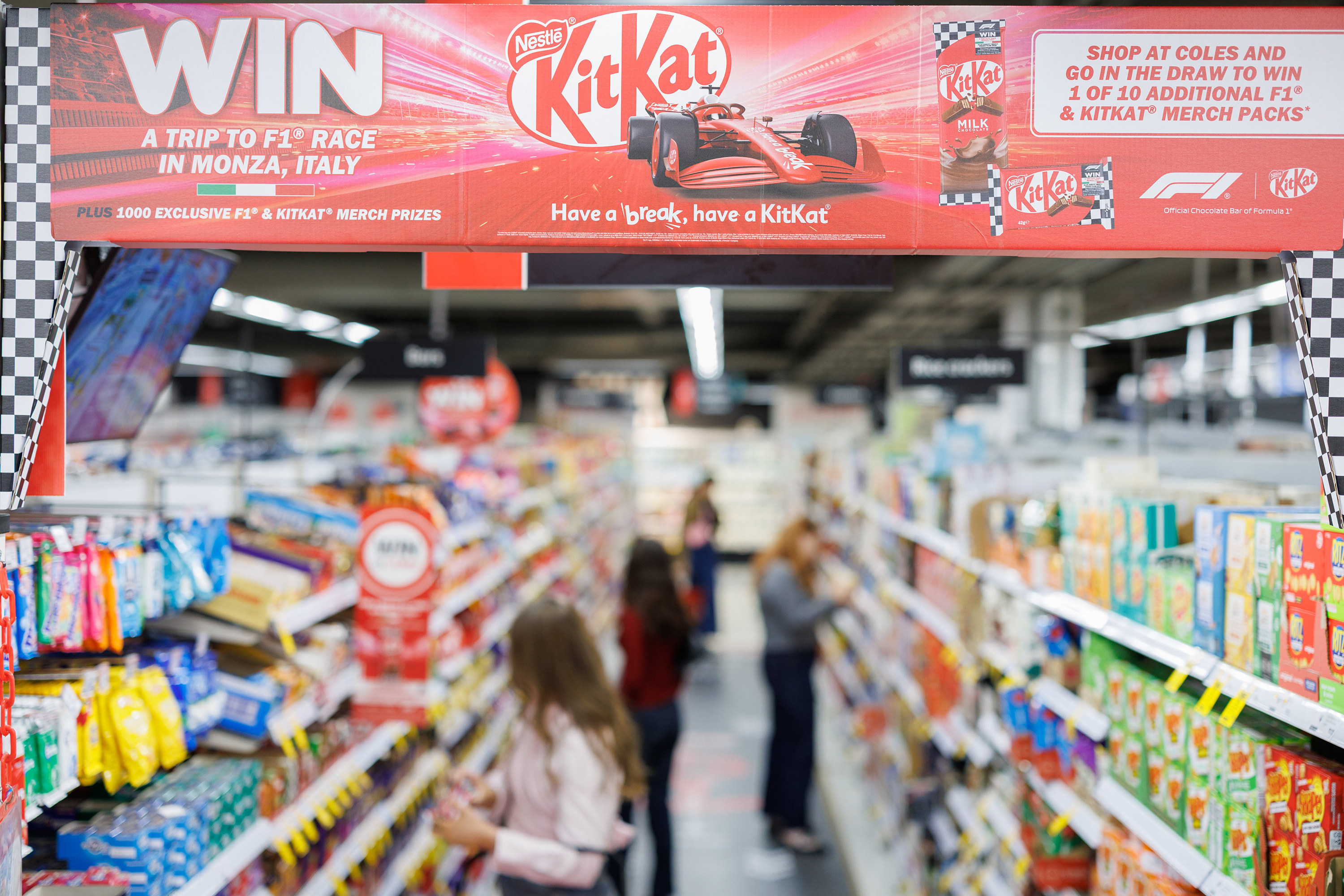 Kitkat ad in store