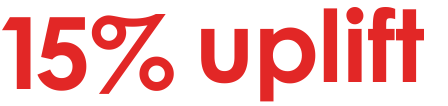 15% uplift
