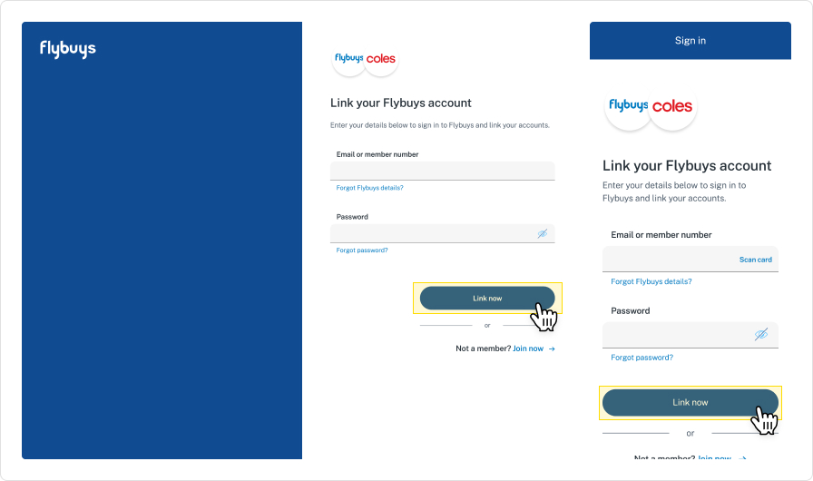 How to link your new Flybuys card on Coles website