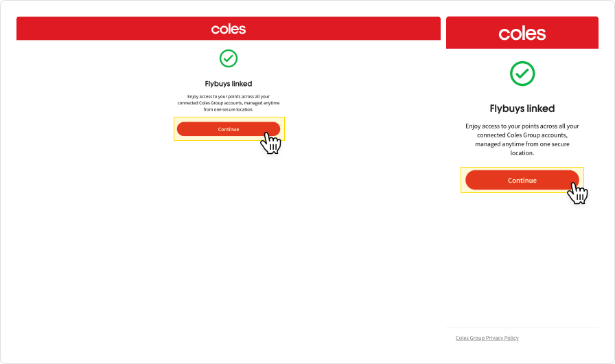 How to link your new Flybuys card on Coles website