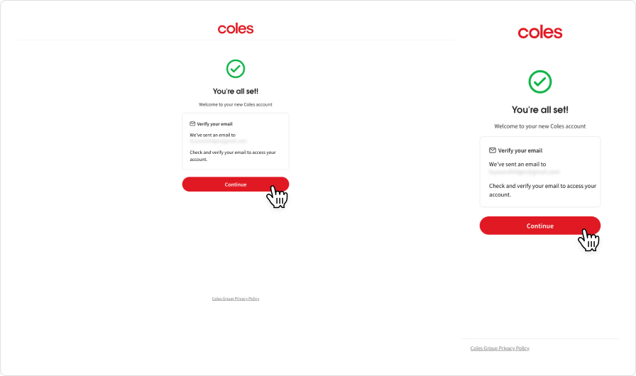 How to sign up to Coles shopping account