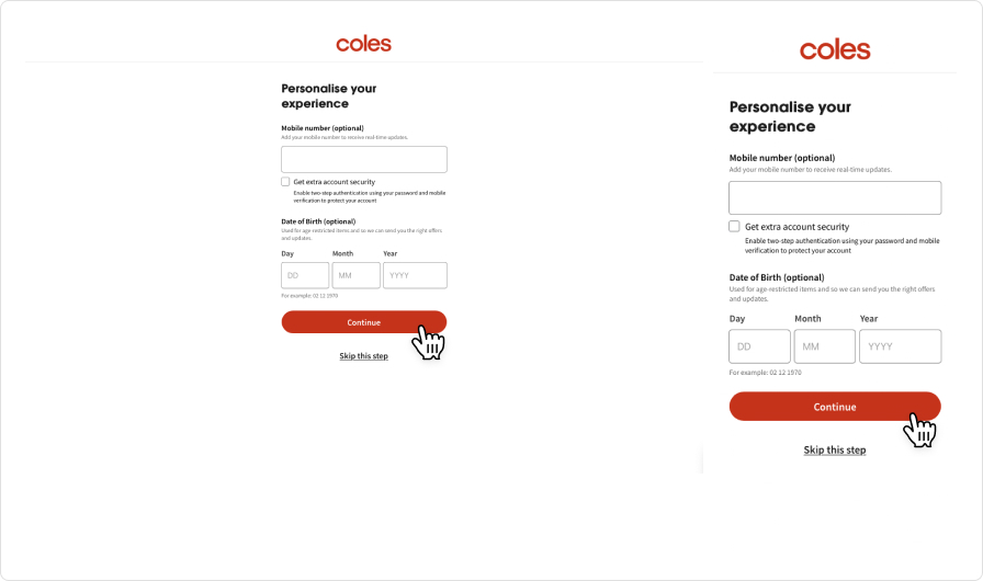 How to sign up to Coles shopping account