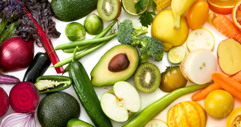 Fresh fruit and vegetables