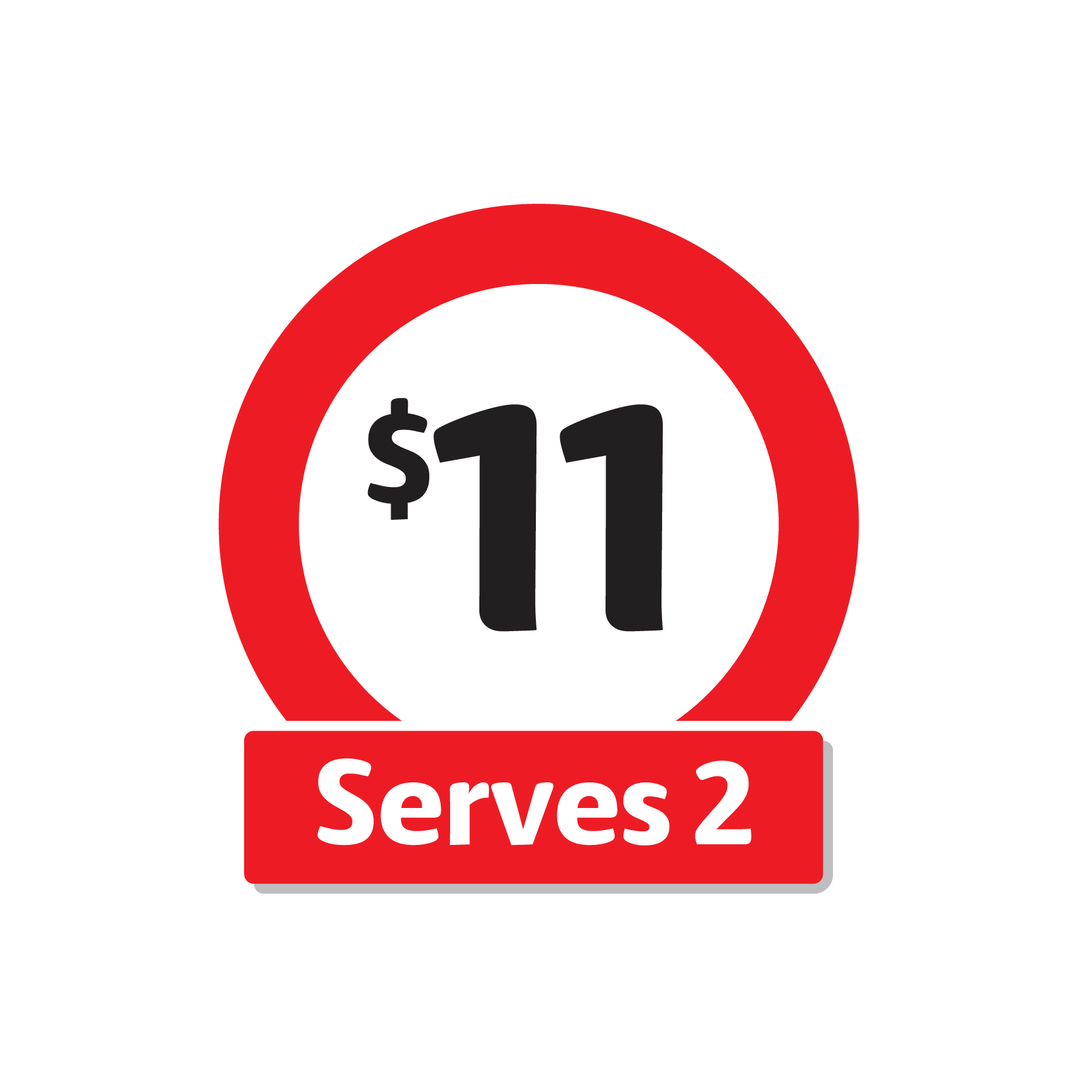 $11, serves 2