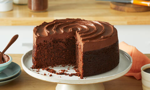 Eggless chocolate cake