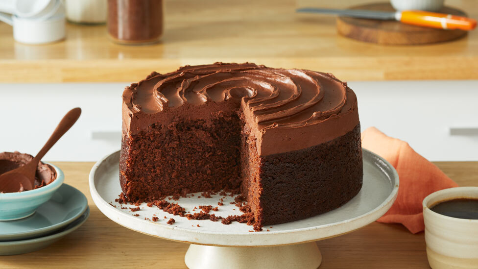 Eggless chocolate cake