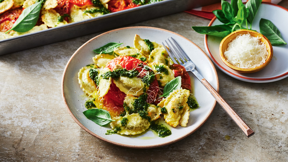 Tomato Ravioli Tray Bake Recipe | Coles