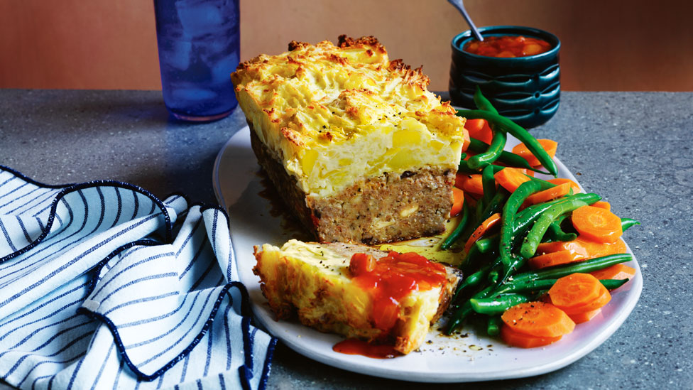 Mediterranean-style meatloaf with potato