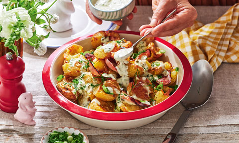 Roasted baby potato salad