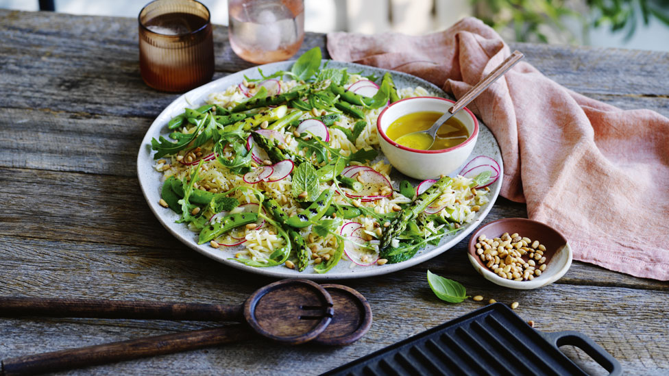 Curtis Stone's BBQ Spring Veggie Salad with Risoni Recipe | Coles