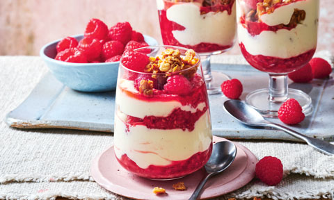 Raspberry & Honey No-bake Cheesecakes Recipe | Coles