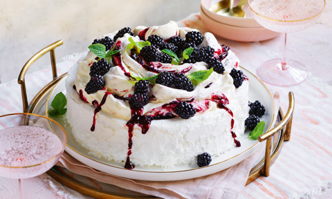 Blackberries & Cream Pavlova Recipe | Coles