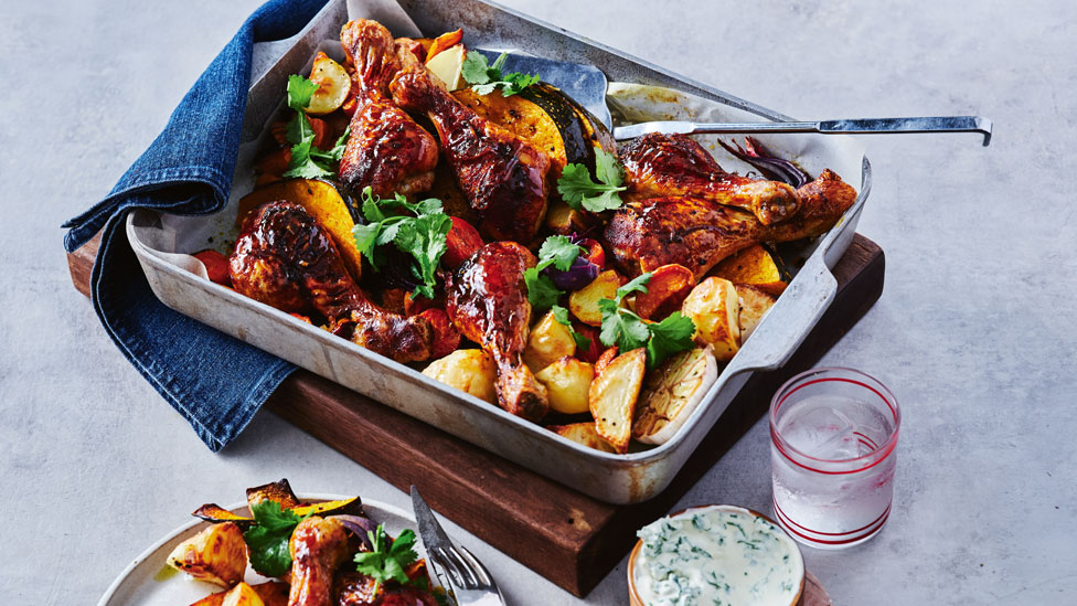 Paprika Roast Chicken with Vegetables Recipe | Coles