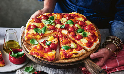 Instant pan pizza dough