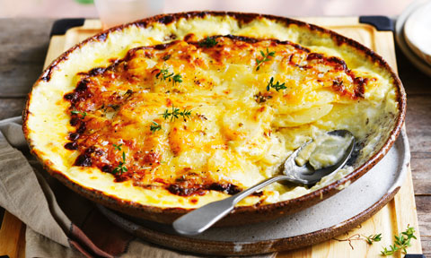 Cheesy potato bake