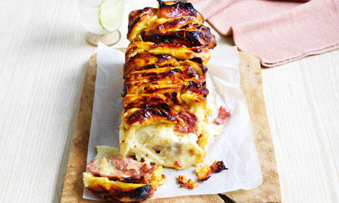 croque monsieur pull-apart