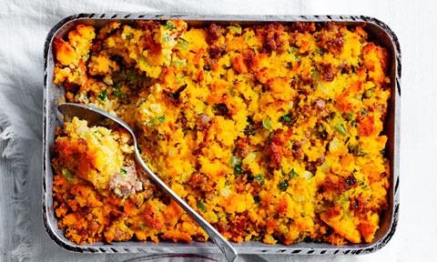 Curtis Stone's sausage and cornbread stuffing
