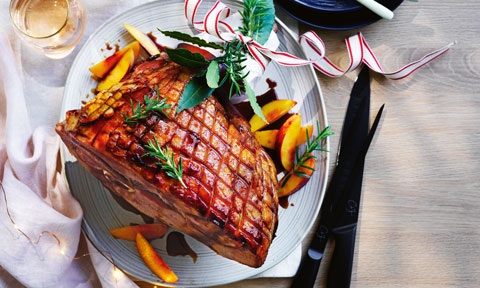 Spiced orange glazed ham