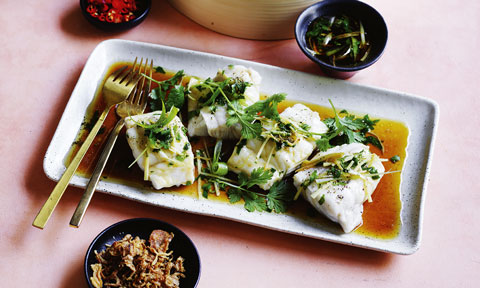 Chinese steamed fish 