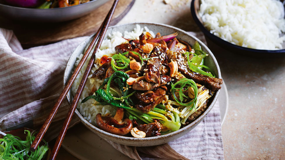 beef and mushroom stirfry