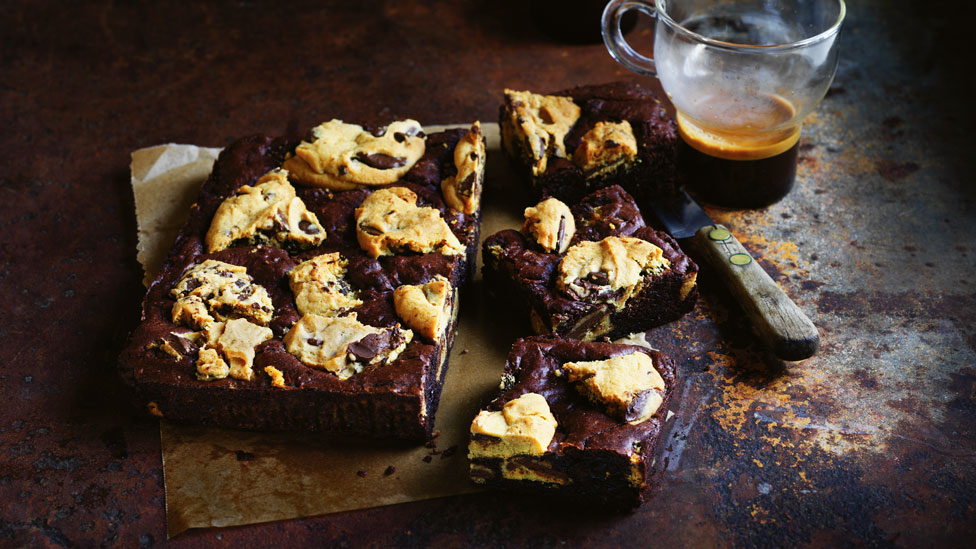 Cheat’s choc-chip brookies