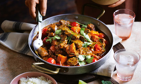 Slow-cooked yellow curry beef