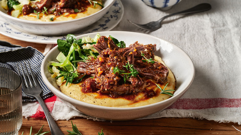 Braised beef short ribs