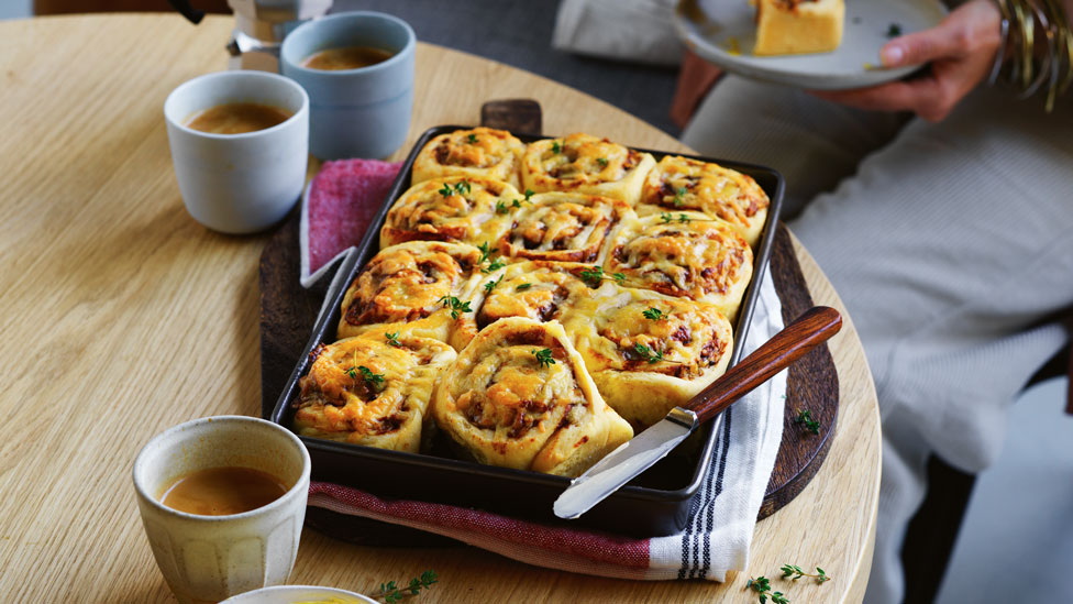 Cheese and vegemite scrolls