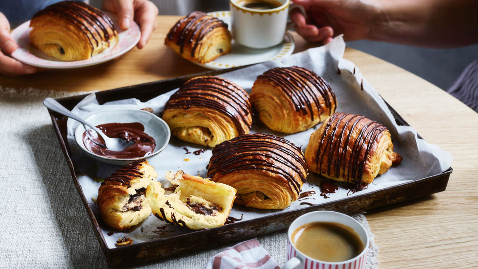 Chocolate croissant store