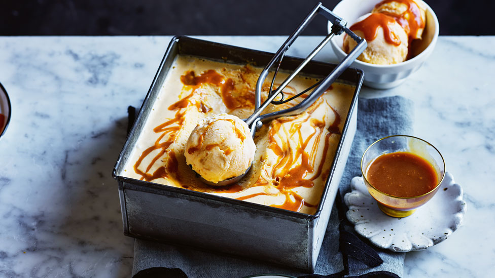 Salted caramel ice cream