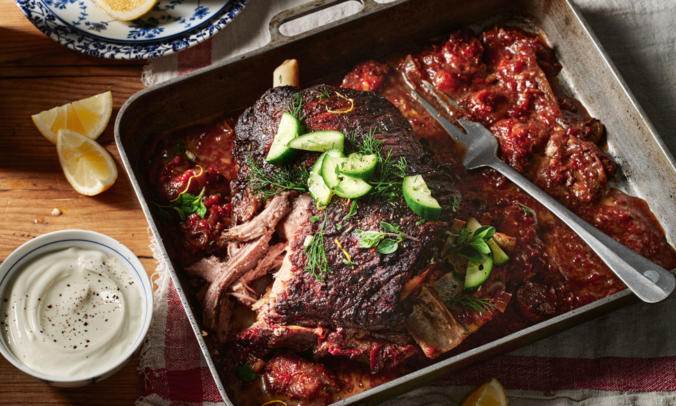 Spiced lamb shoulder