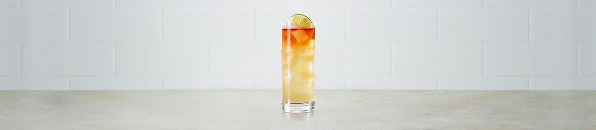 Dark and stormy cocktail
