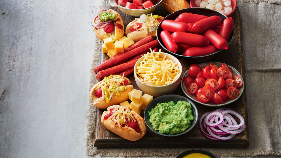 Mini hot dog grazing platter