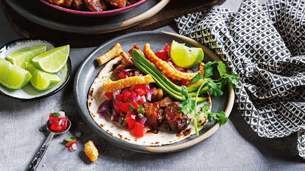 Curtis Stone's pork belly carnitas