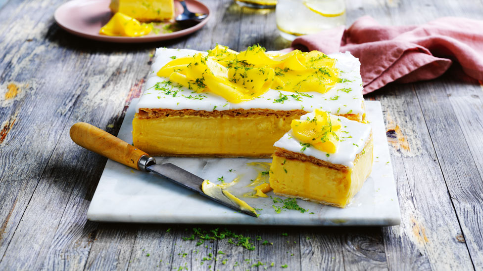 Mango vanilla slice