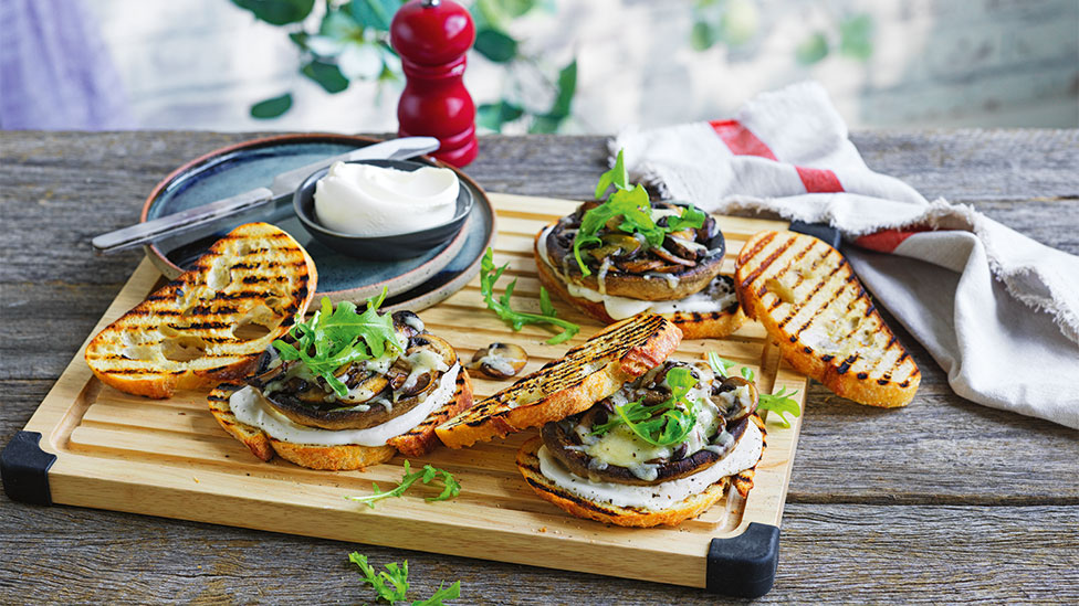 Mushroom toasted sandwiches