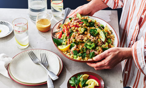Middle Eastern-style tuna and couscous