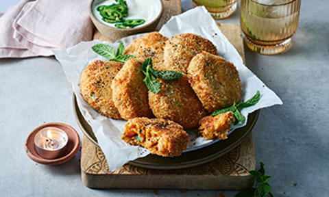 Spiced sweet potato cakes