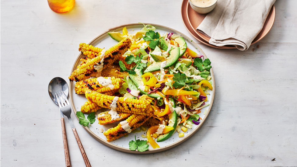 Mexican-Style Corn Ribs & Mango Salad Recipe | Coles