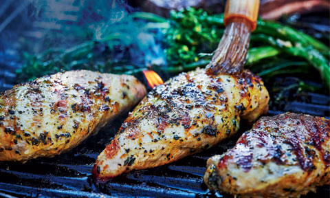 Glazed chicken