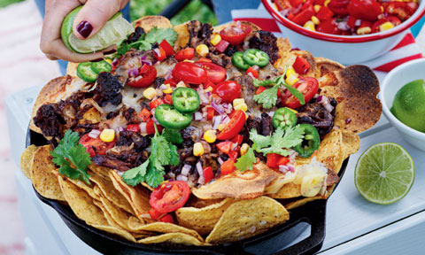 campfire nachos