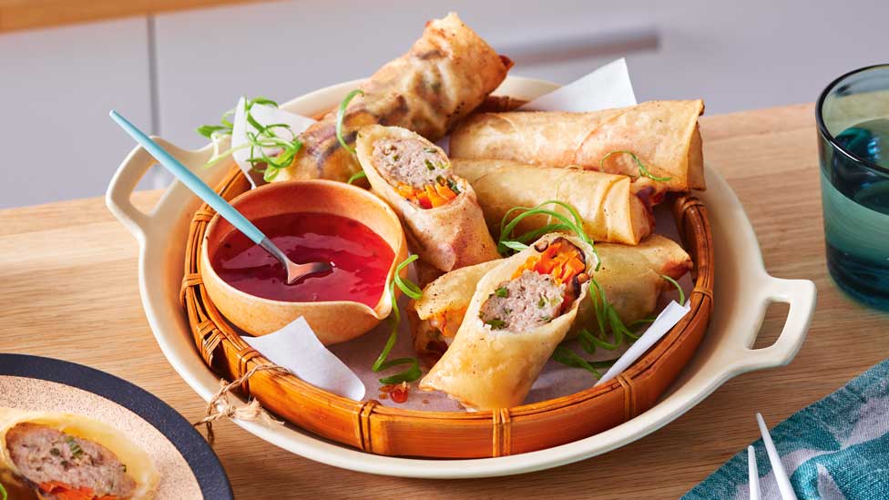 Pork spring rolls