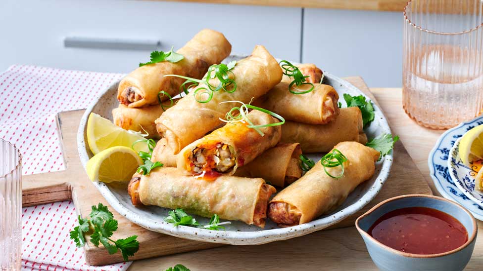 prawn spring rolls