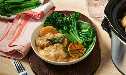slow cooker lemon chicken